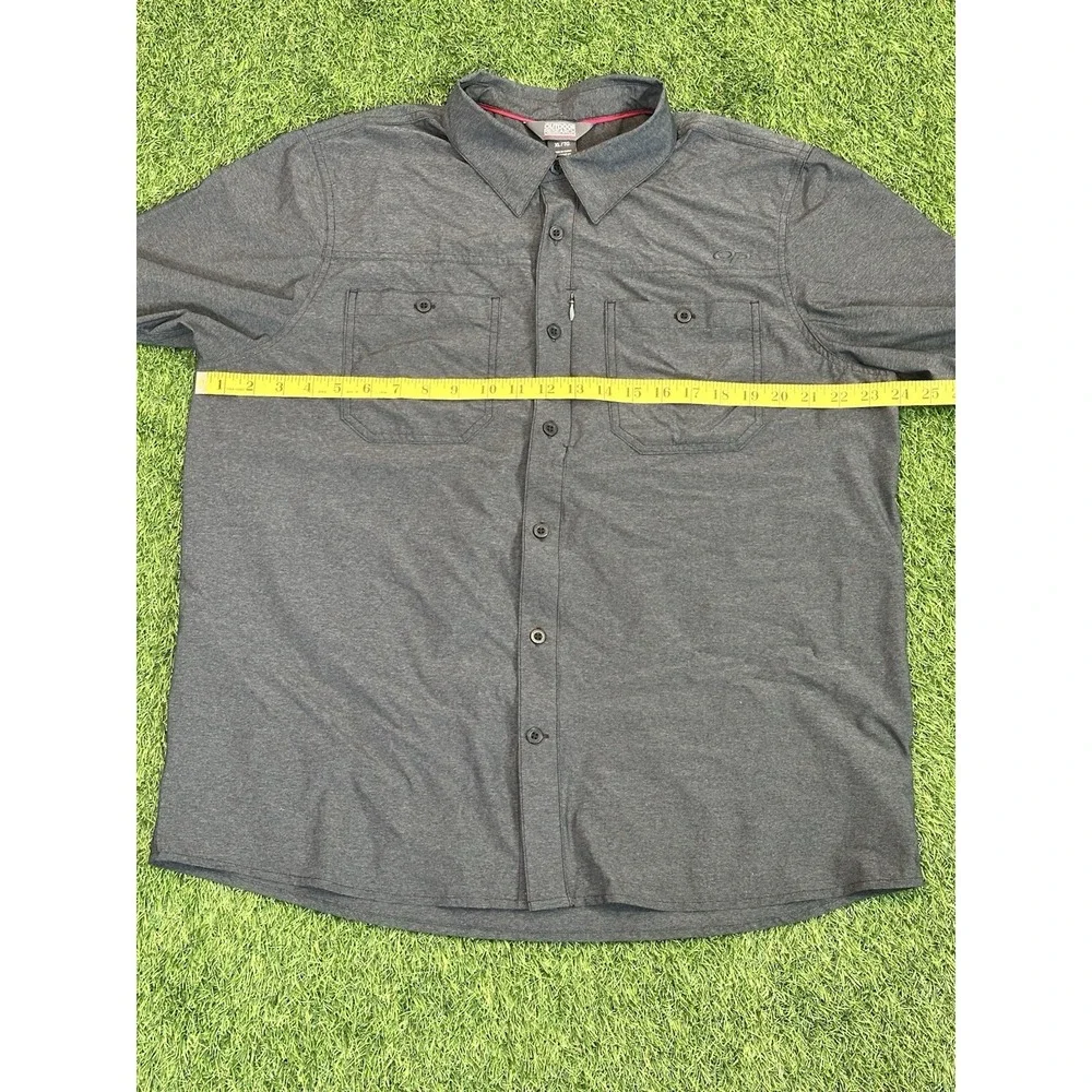 Outdoor Research Shirt‎ Mens XL Gray Wayward Short Sleeve Performance 269220